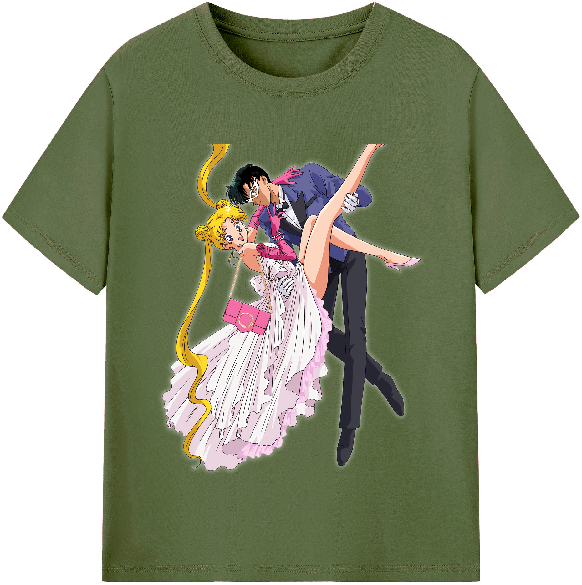 （画像用） 美少女戦士セーラームーン 愛野 美奈子 あいの みなこ Sailor Moon Aino Minako 綿100％半袖Tシャツ（フロントプリント）